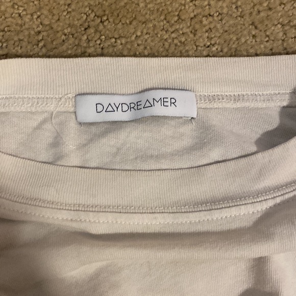 Daydreamer Dusty Rose Tie Dye Long Sleeve Crop Tee - Picture 3 of 3